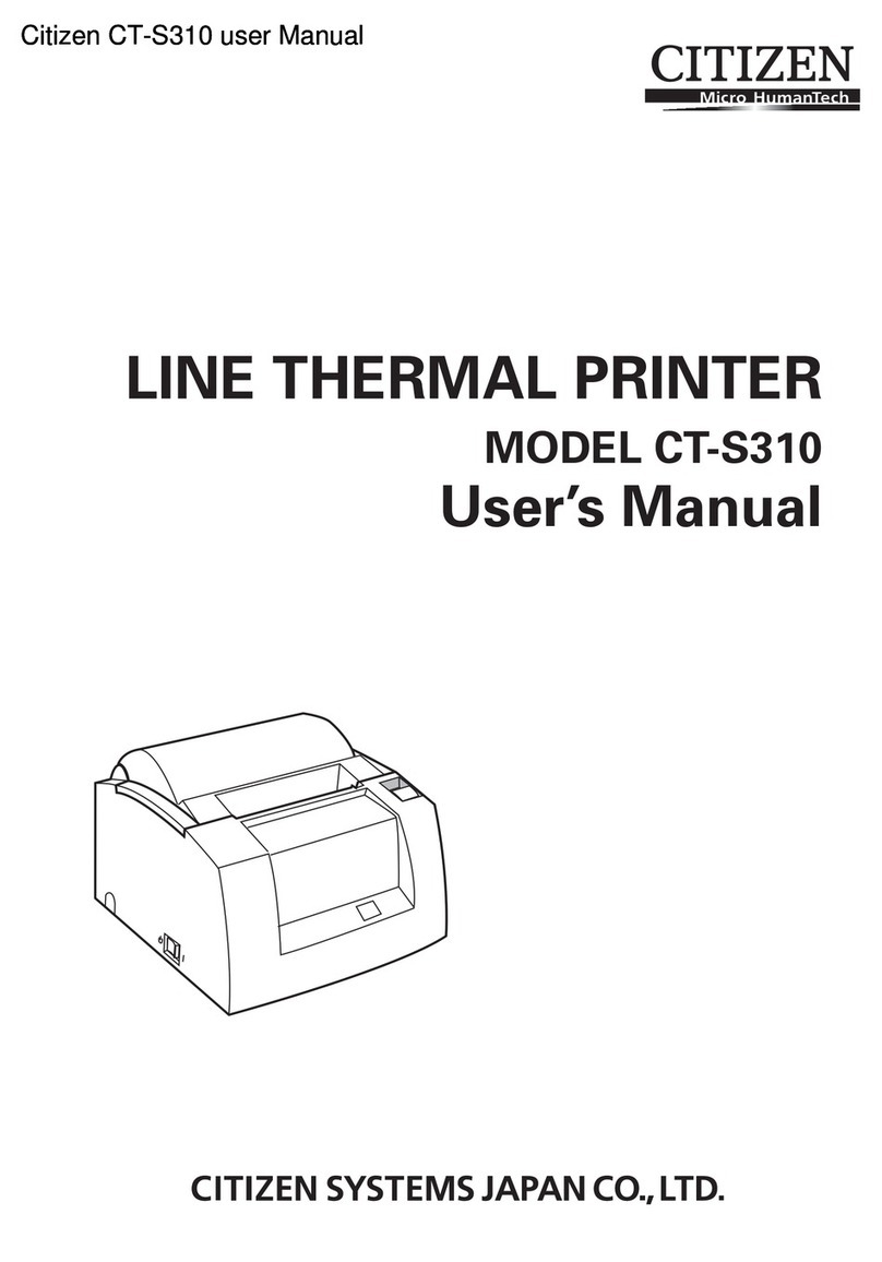 Citizen CT-S310 User manual