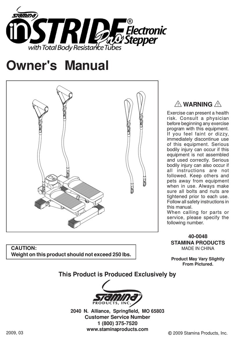Stamina InStride Pro User manual