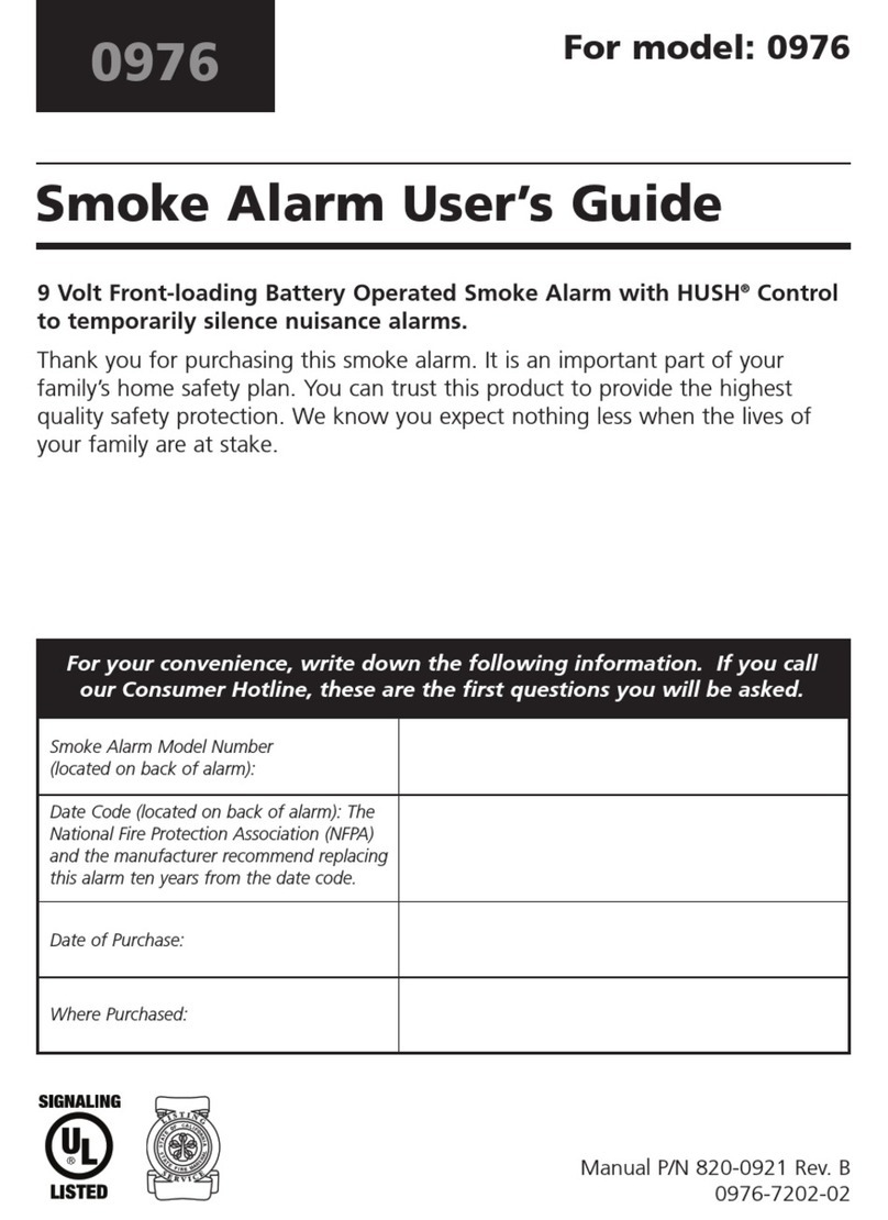 Kidde 976 User manual