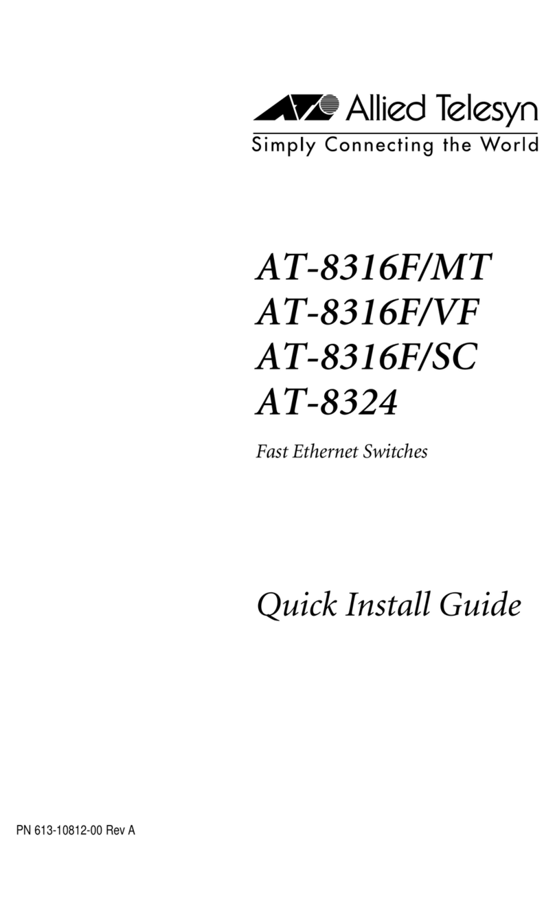 Allied Telesis AT-8316F/MT Quick install guide