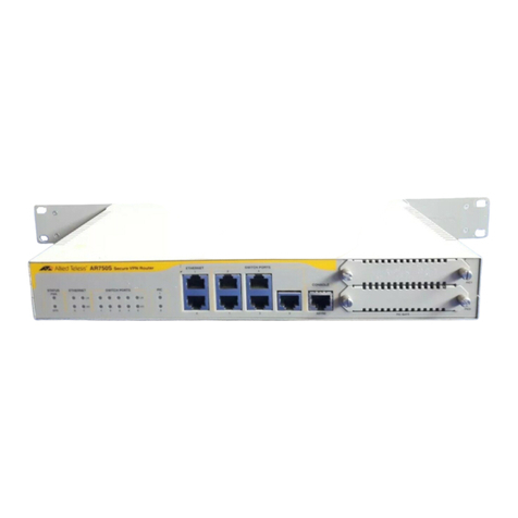 Allied Telesis AR750S Installation and safety guide