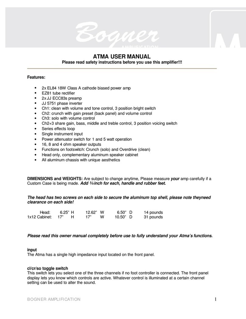 Bogner ATMA user manual
