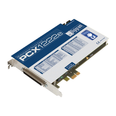 Digigram PCX1221e user manual