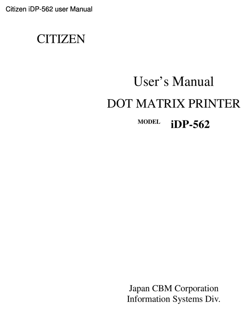 Citizen iDP-562 Series User manual