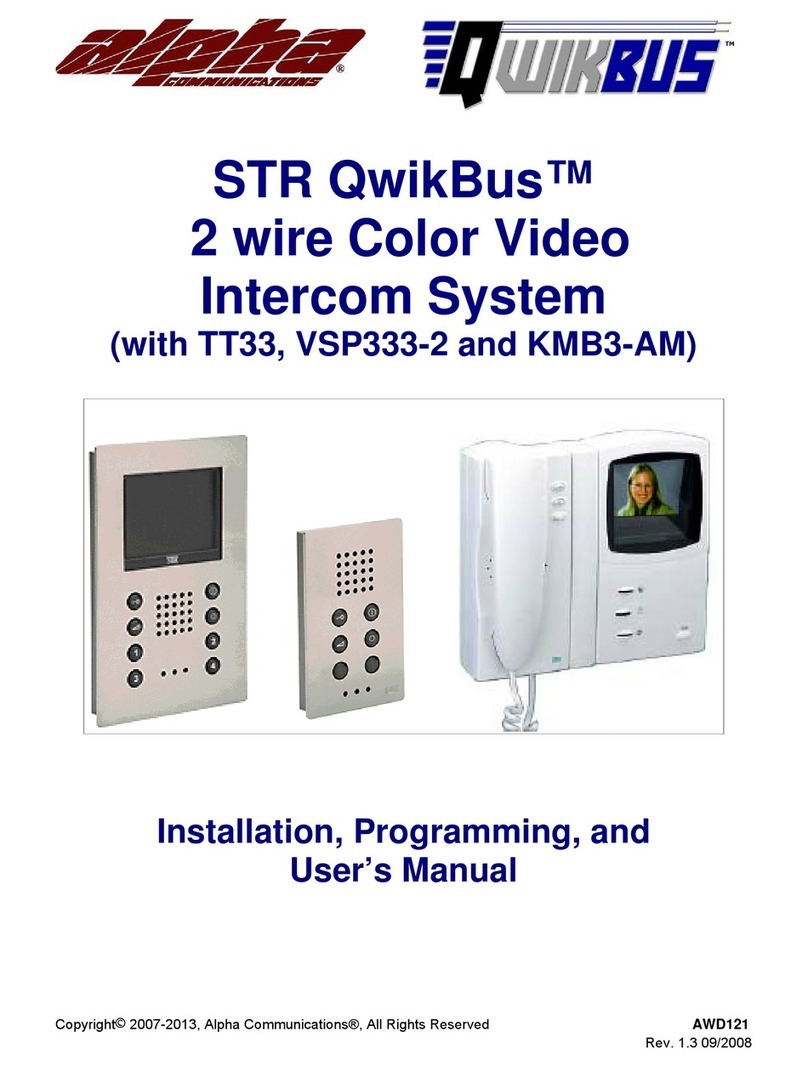 Alpha Communications STR QwikBus Assembly instructions