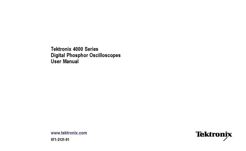 Tektronix 4000 Series User manual Tektronix 4000 Series User manual