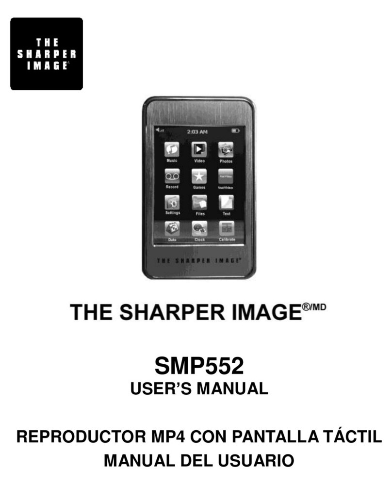 Sharper Image SMP552 user manual