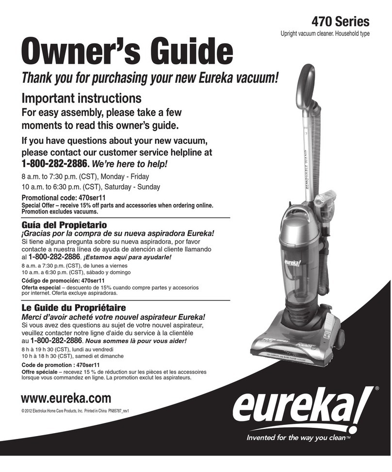 Eureka 470 Series owner's guide