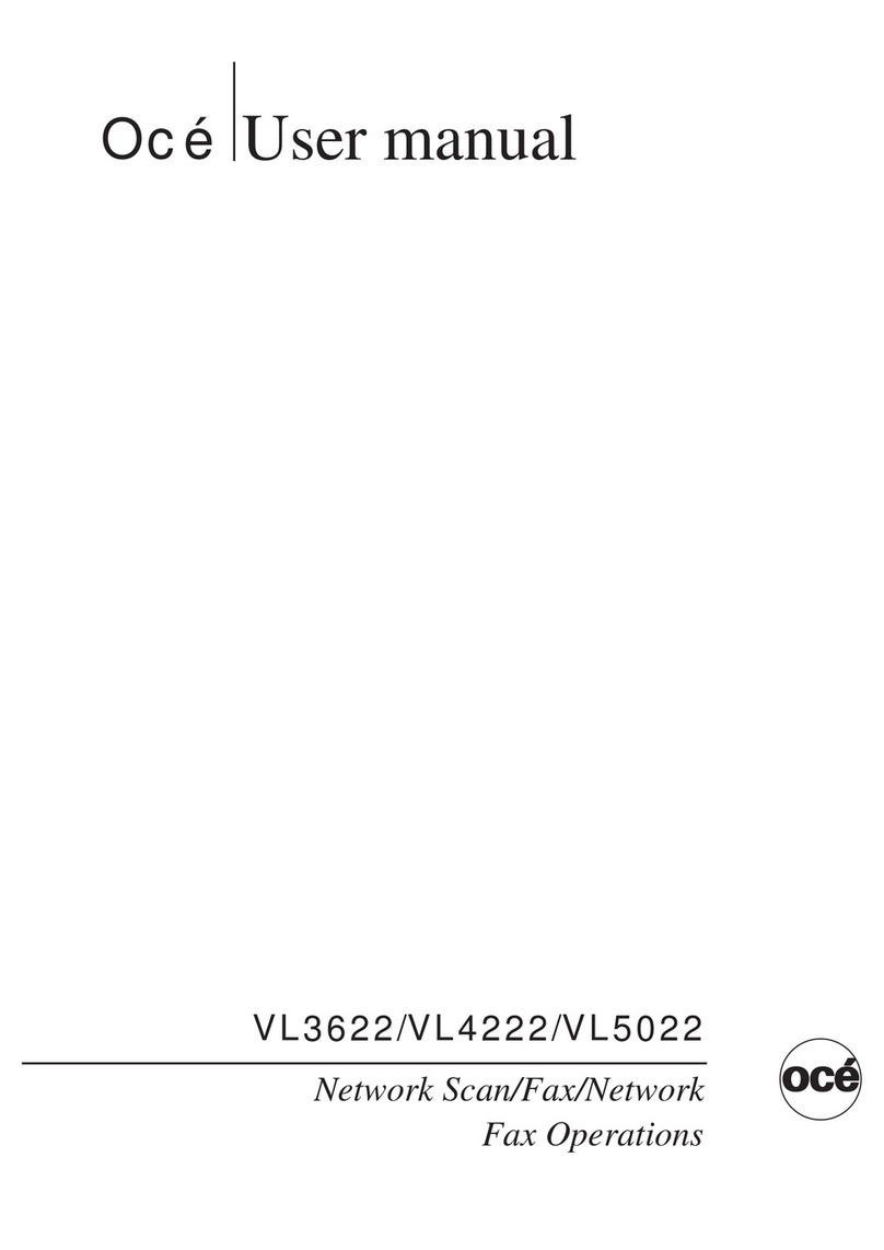 Oce VL3622 user manual