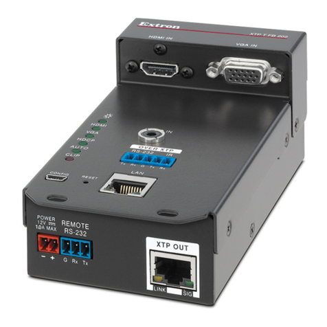 Extron electronics XTP T FB 202 user guide
