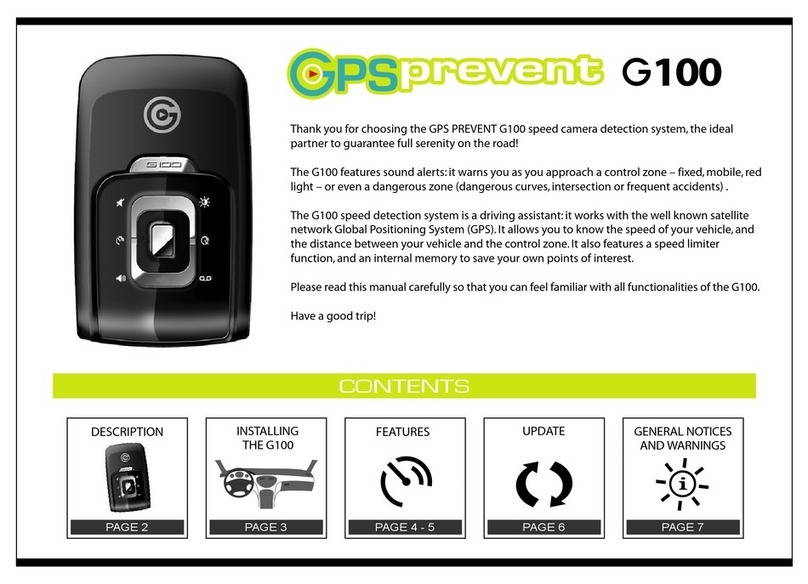 ALERTEGPS GPS PREVENT G100 owner's manual