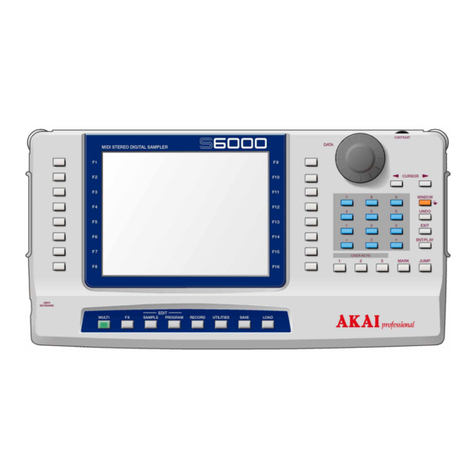 Akai S6000 User manual