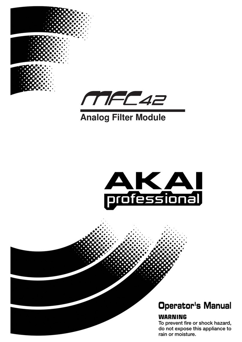 Akai MFC42 Operator's manual