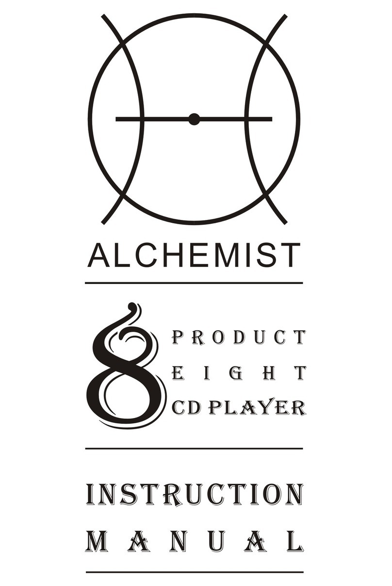 ALCHEMIST 8 CD instruction manual