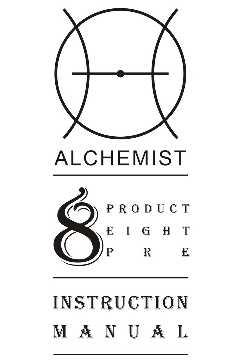 ALCHEMIST Product 8 Pre instruction manual