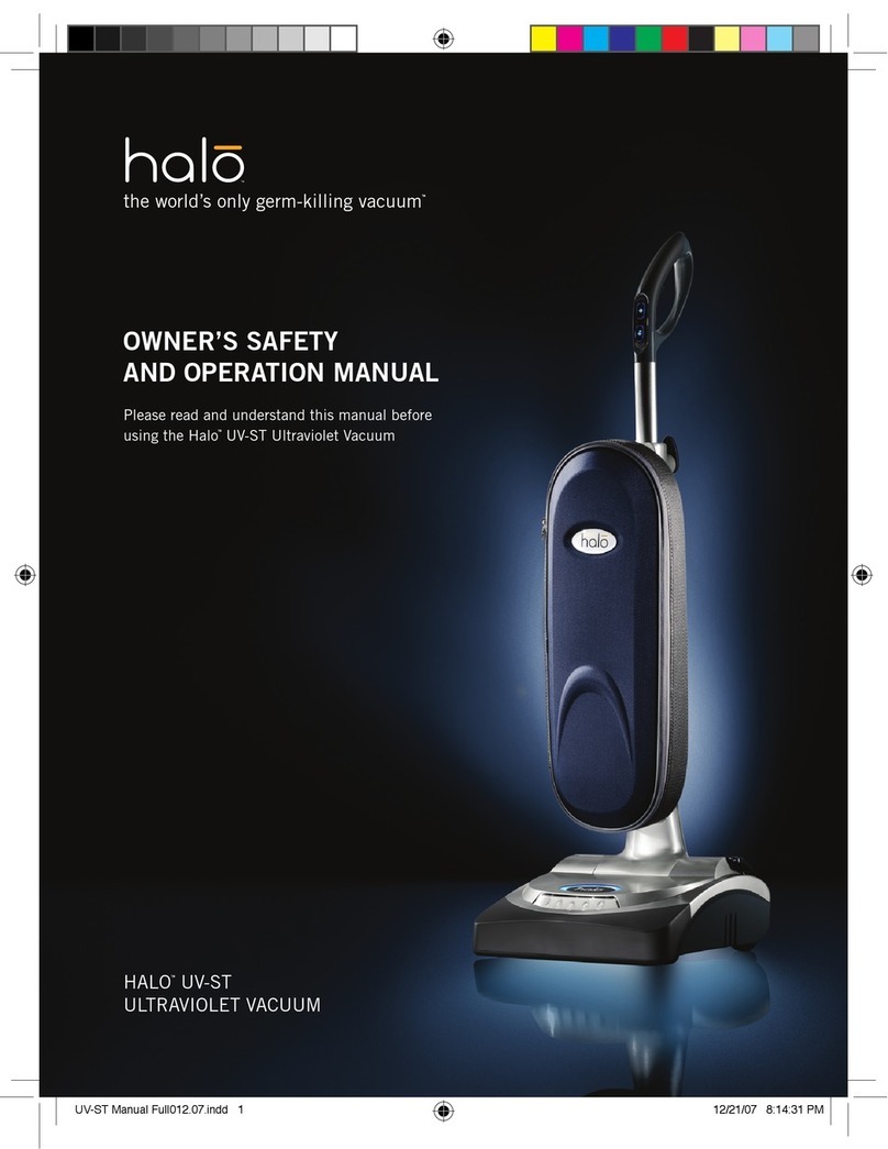 Halo UV-ST Owner's safety and operation manual