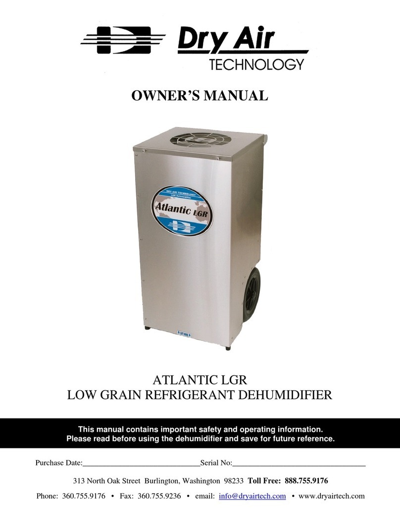DryAIR ATLANTIC LGR owner's manual