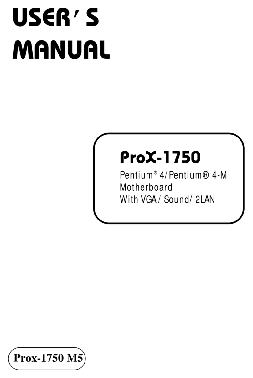 Protech Systems PROX-1750 User manual Protech Systems PROX-1750 User manual