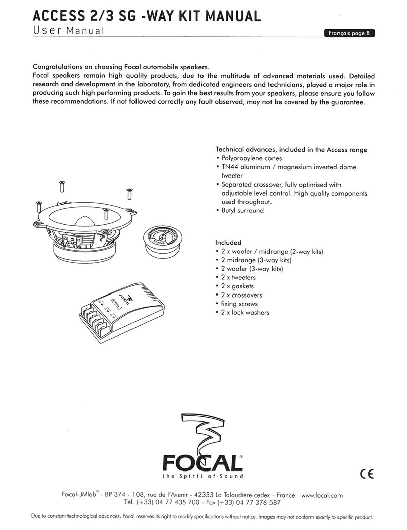 Focal ACCESS 2 user manual