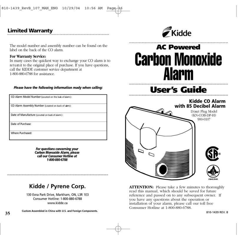 Kidde KN-COB-DP-H) User manual