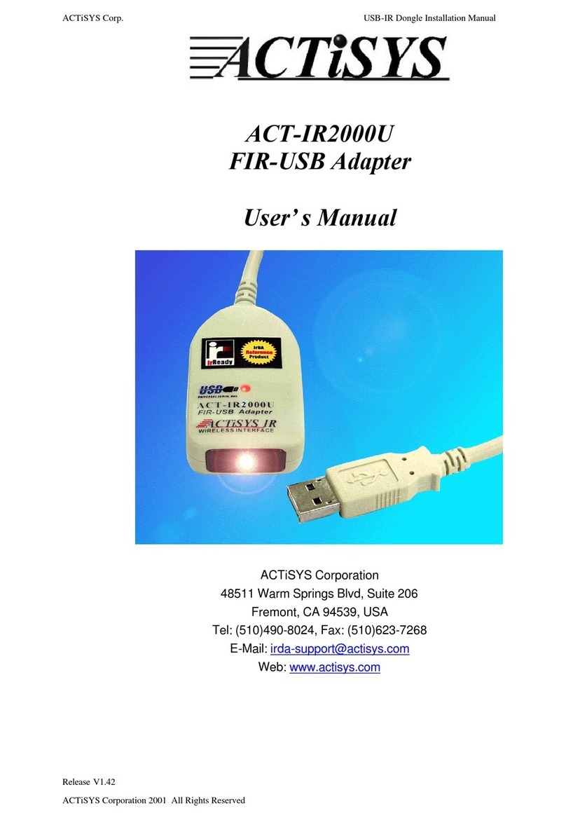 ACTiSYS ACT-IR2000U user manual