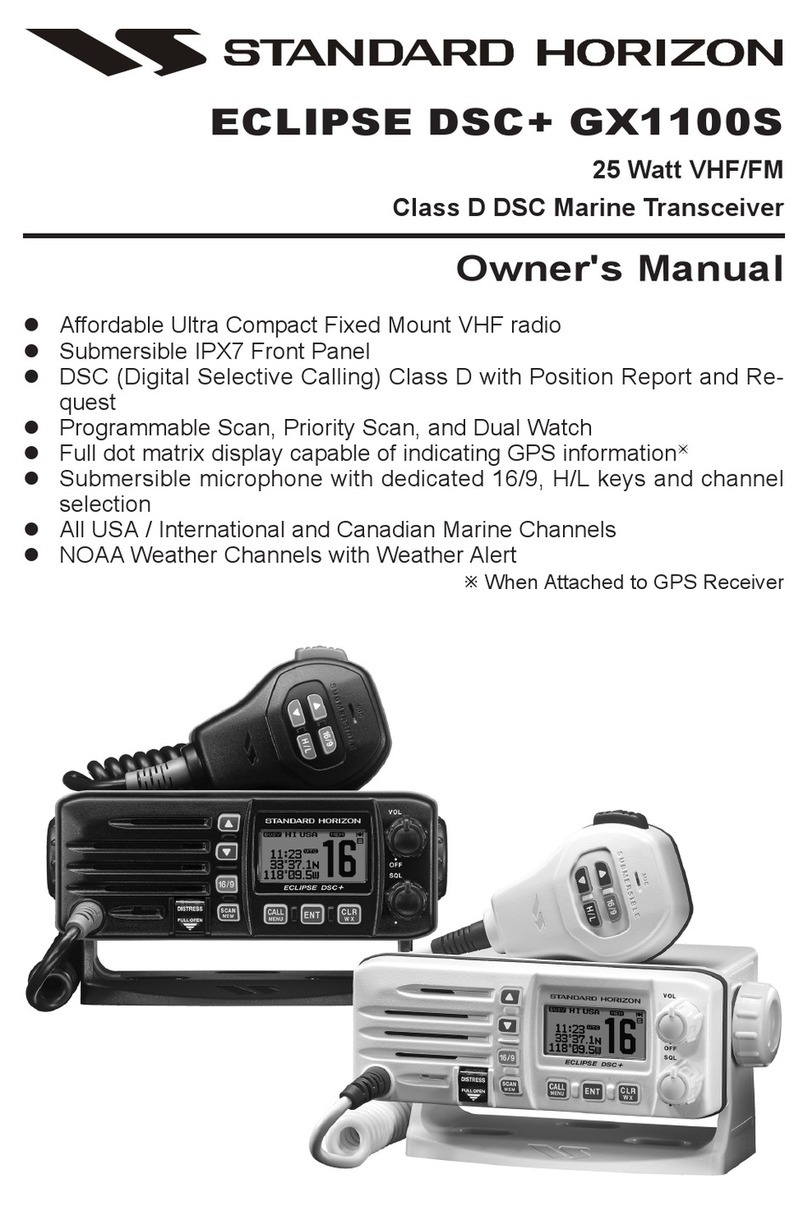 Standard Horizon Eclipse DSC+ GX1100S User manual