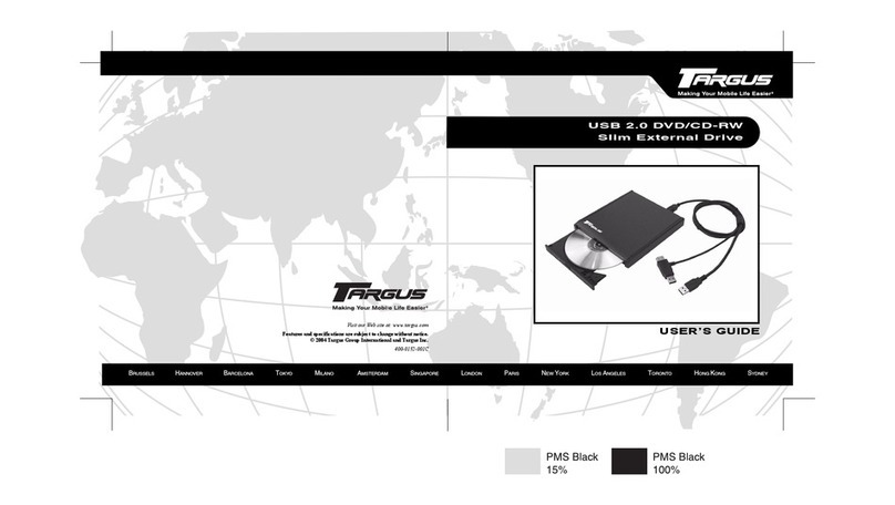 Targus Slim External Drive User manual