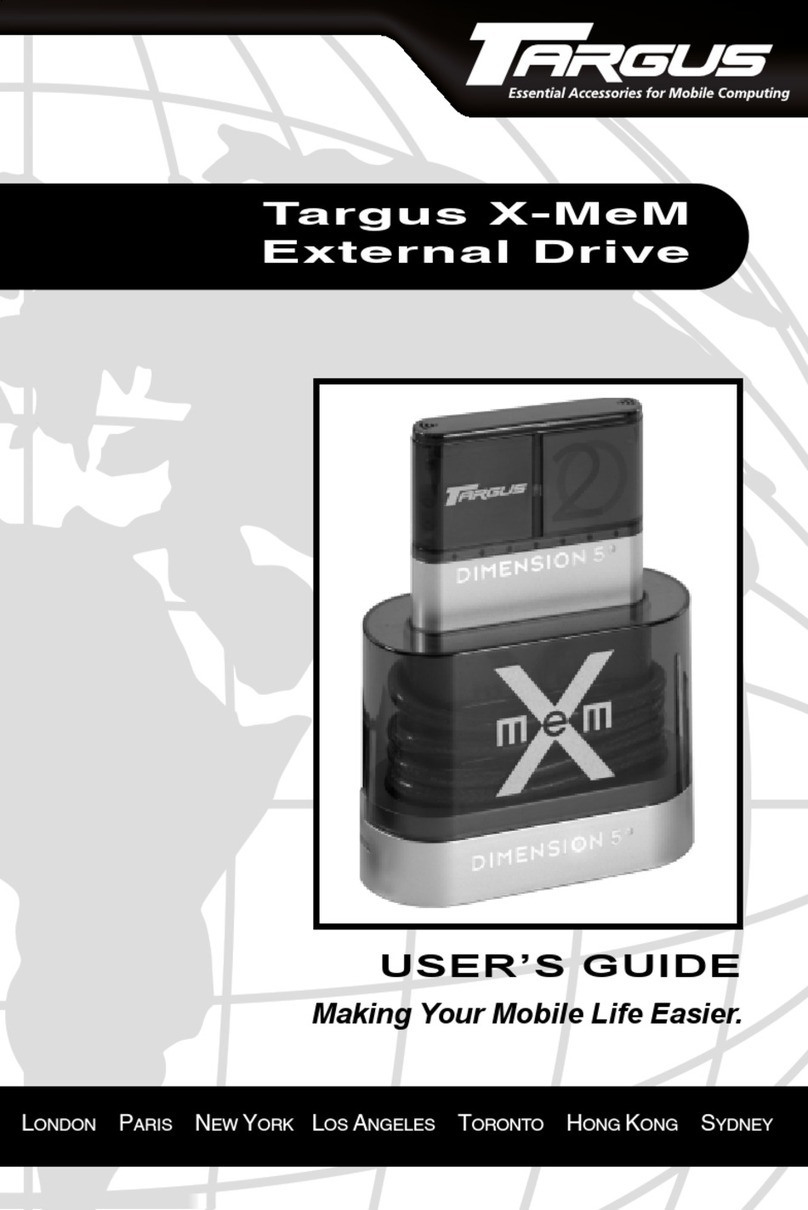 Targus X-MeM User manual