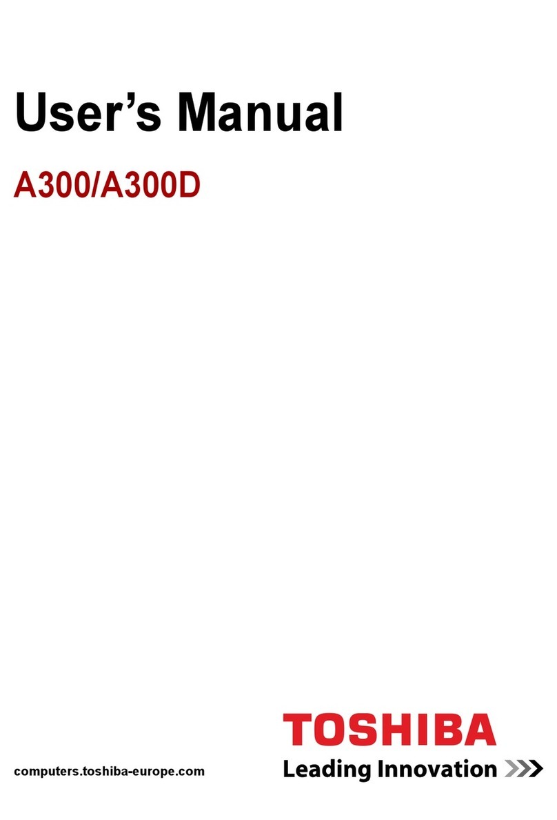 Toshiba Satellite A300 Series User manual