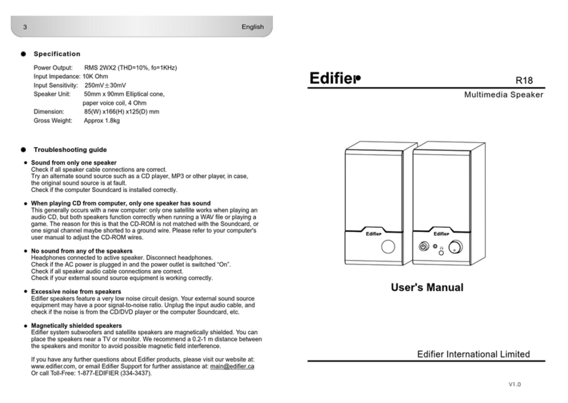 EDIFIER R18 User manual