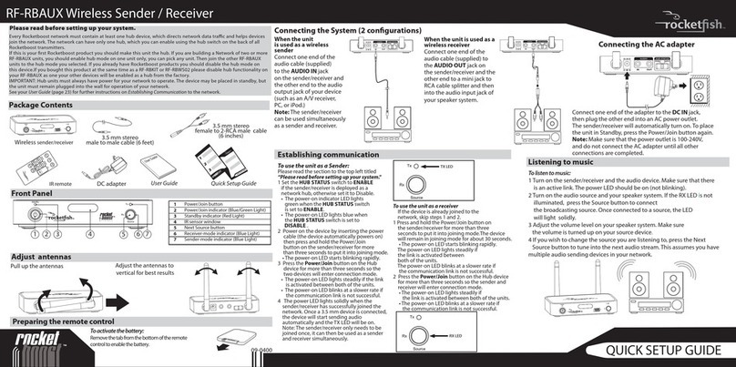 Rocket Fish RF-RBAUX User manual