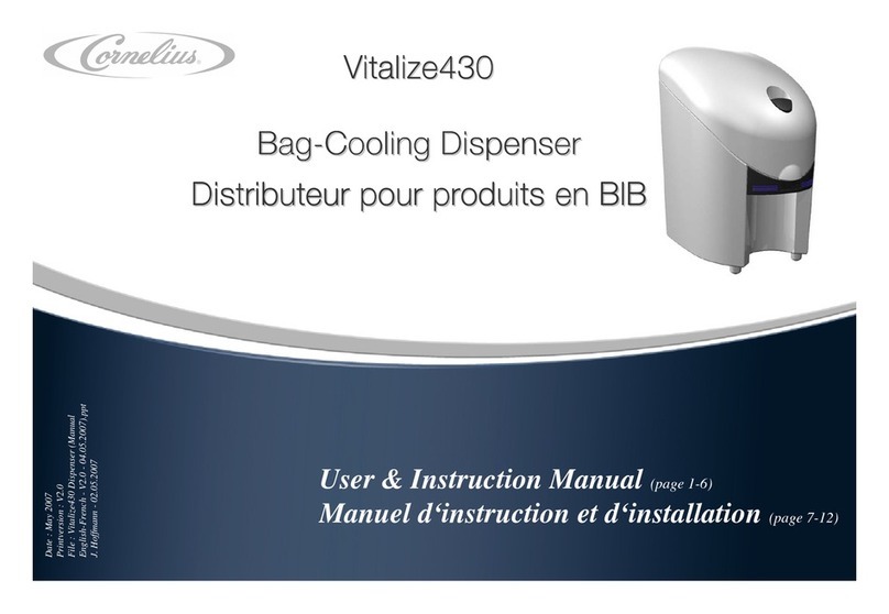 Cornelius Vitalize430 Operator's manual