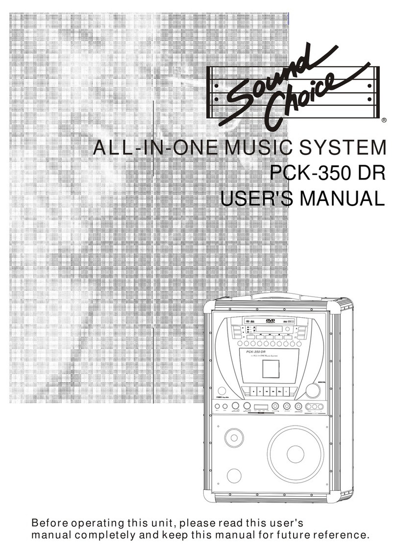 Sound Choice PCK-350 DR user manual