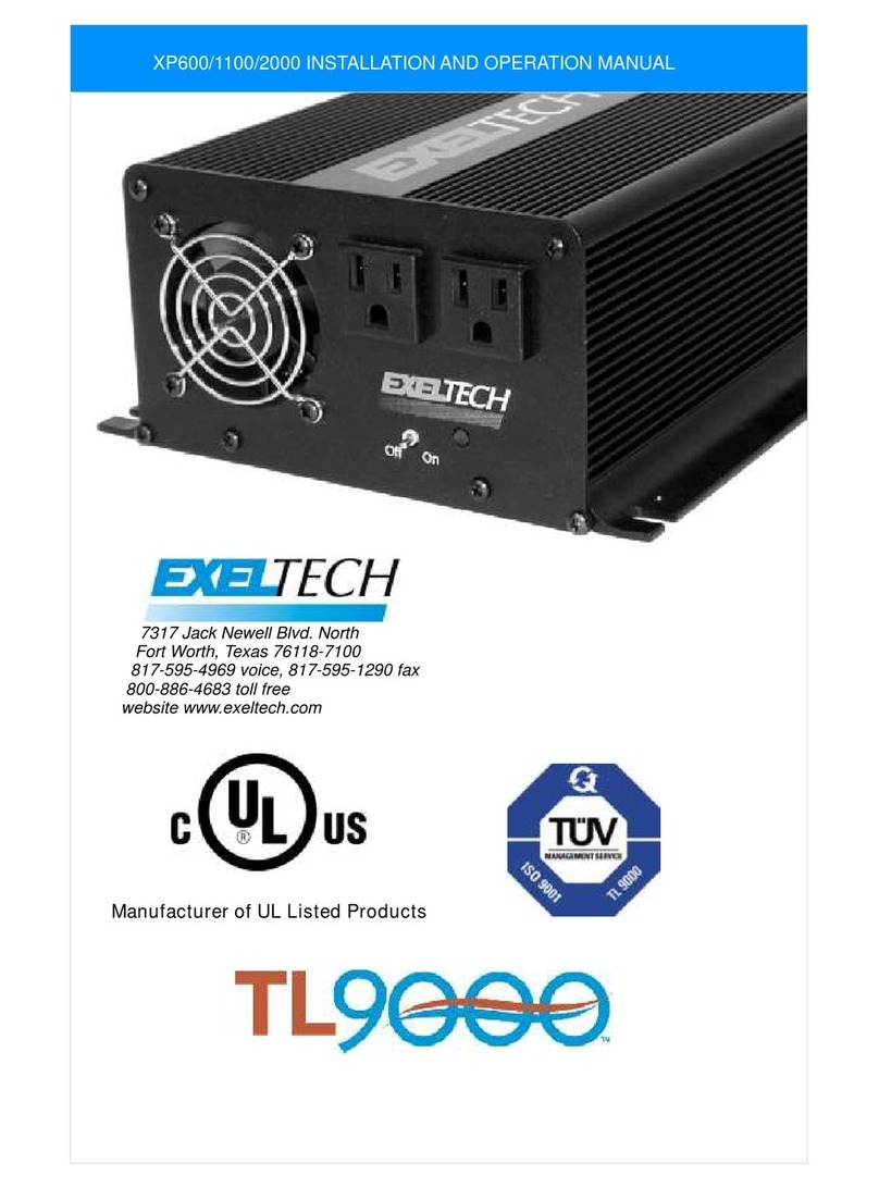 ExelTech XP600 User manual