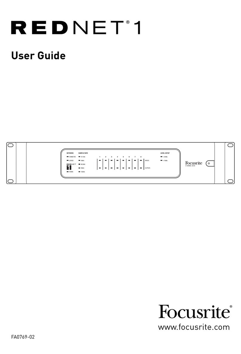 Focusrite REDNET 1 User manual