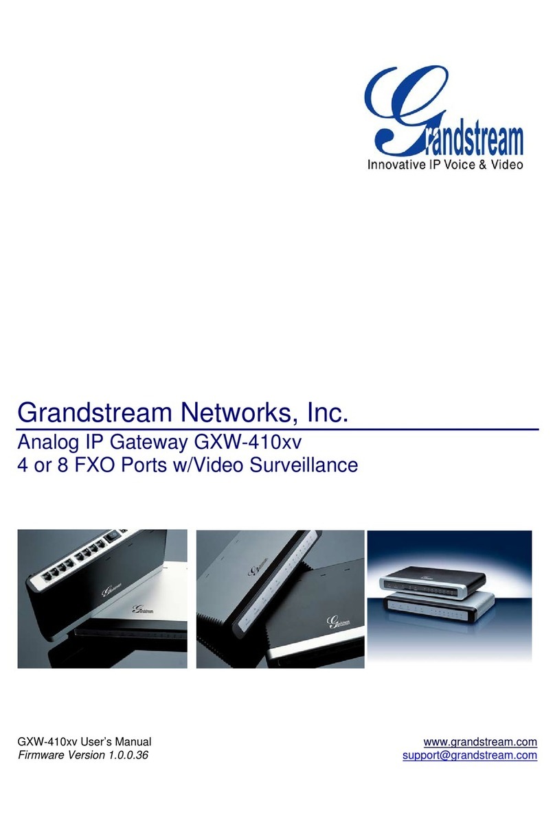 Grandstream Networks GXW-410xv User manual