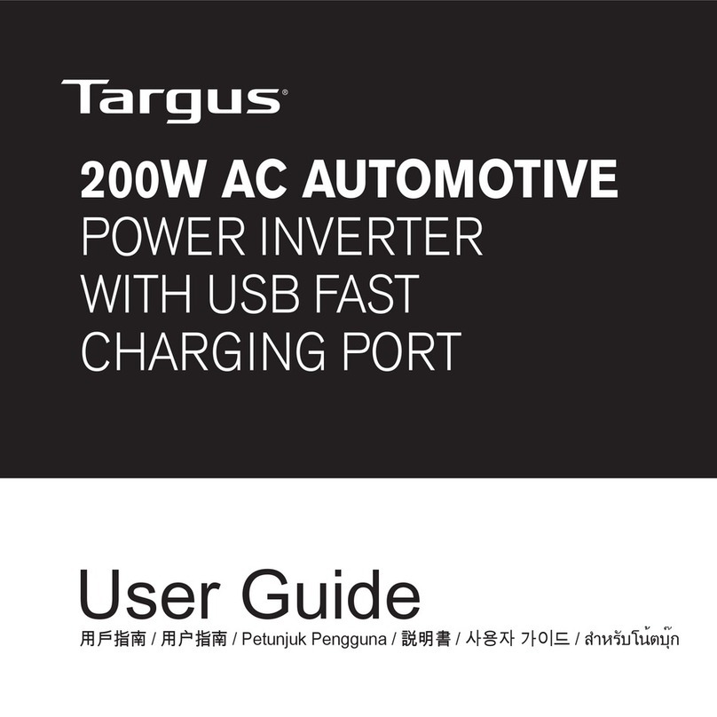 Targus 200W AC AUTOMOTIVE POWER INVERTER user guide Targus 200W AC AUTOMOTIVE POWER INVERTER user guide