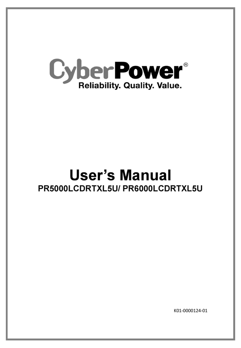 CyberPower PR5000LCDRTXL5U user manual