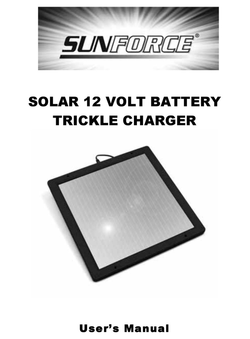 Sunforce SOLAR 12 VOLT user manual