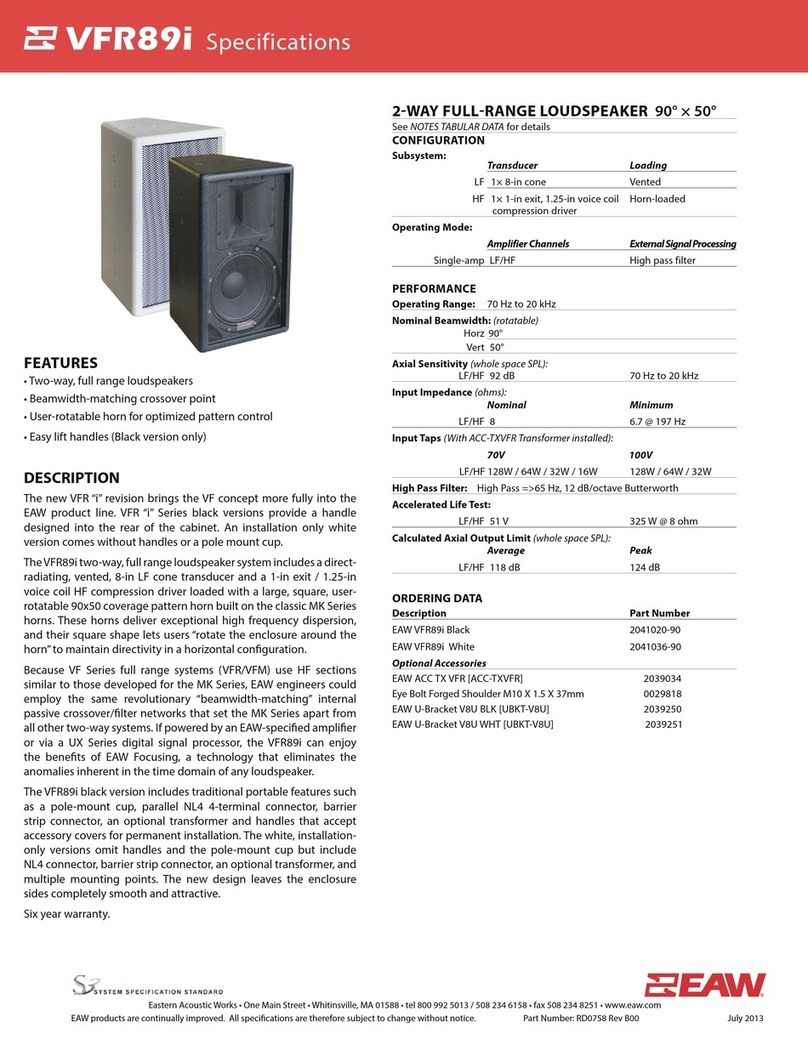 EAW VFR89i Specifications