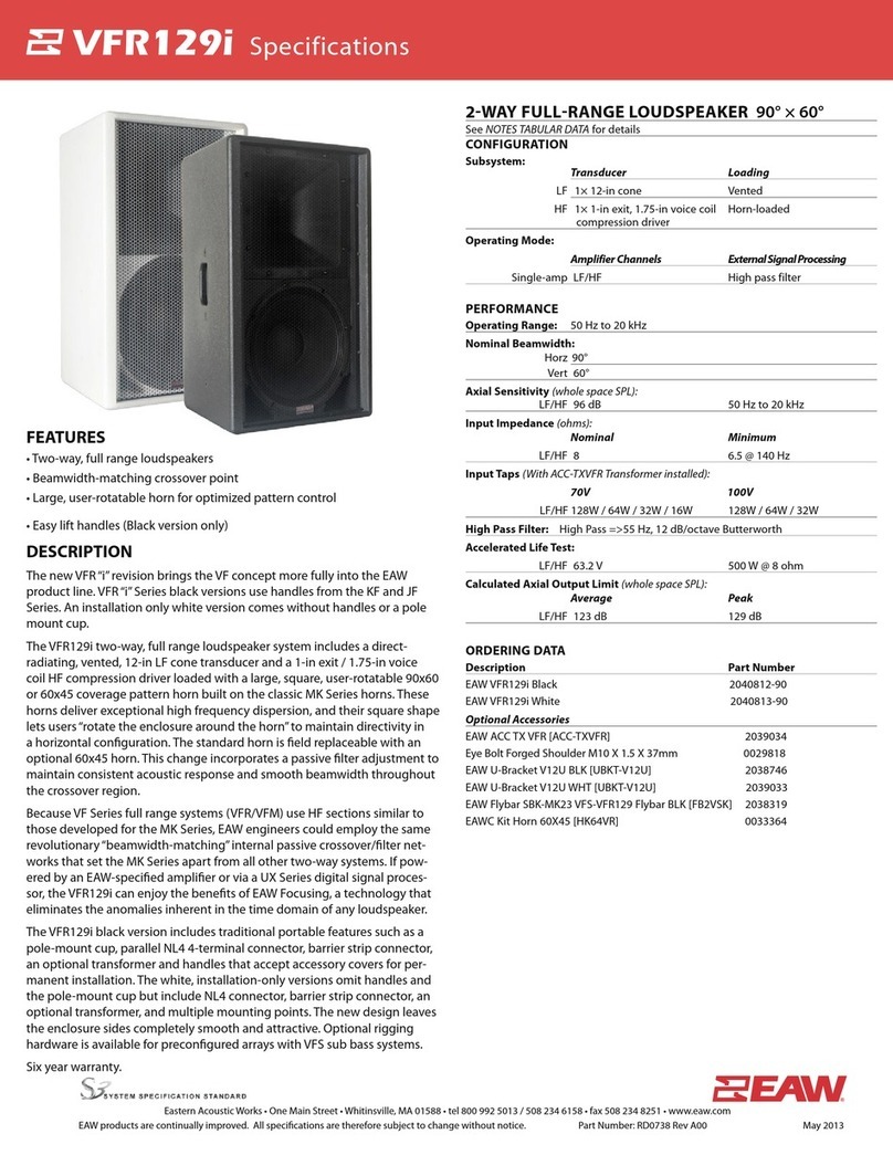 EAW VFR129i User manual