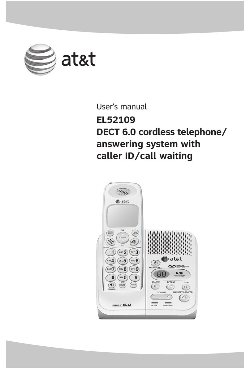 AT&T EL52109 - AT&T DECT 6.0 User manual