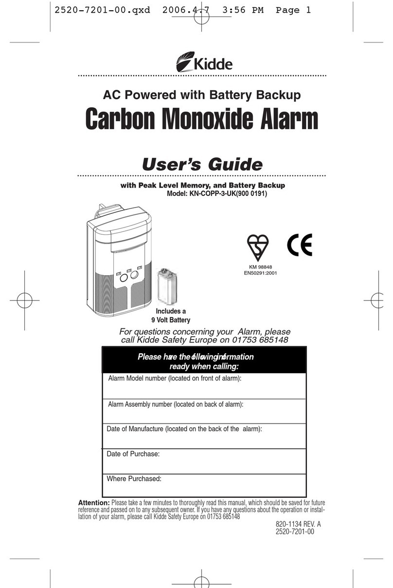 Kidde KN-COPP-3-UK User manual