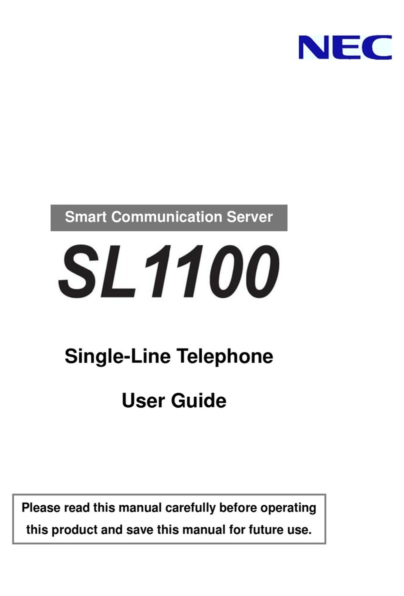 NEC SL1100 User manual NEC SL1100 User manual