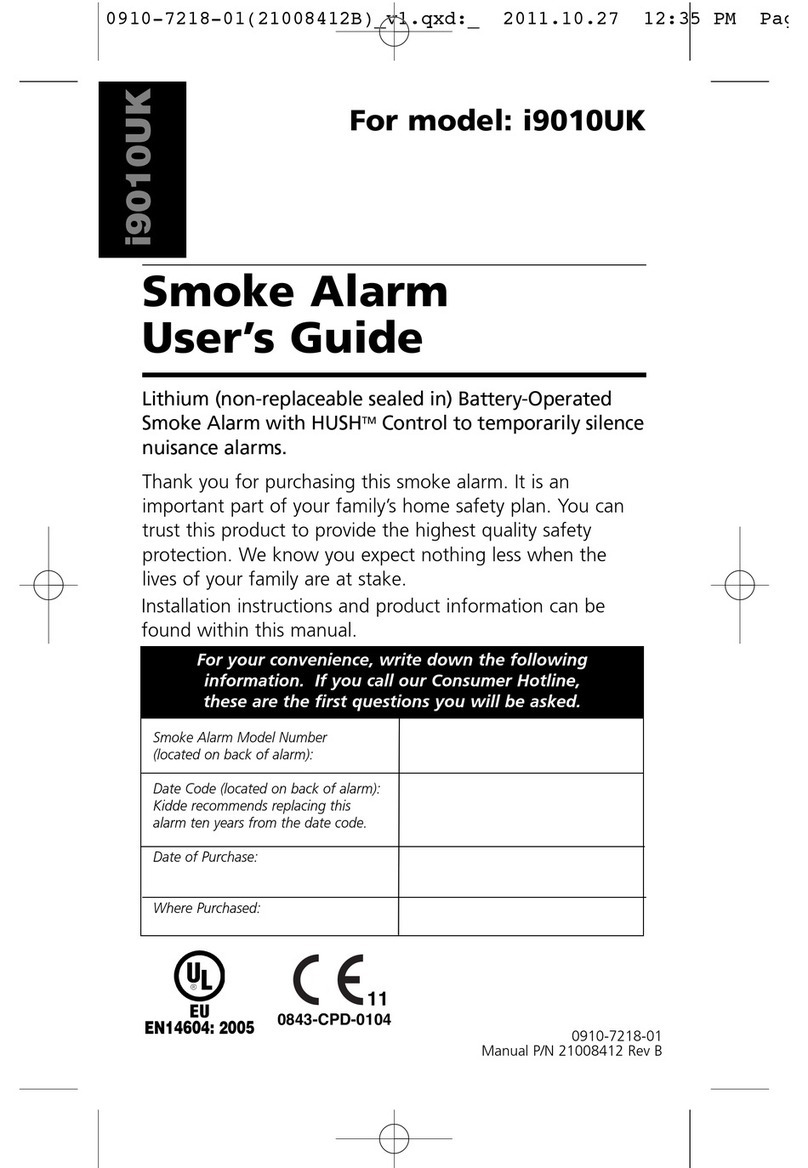 Kidde i9010UK User manual