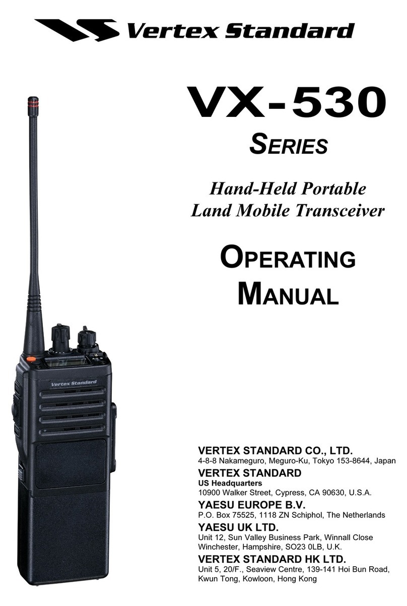 Vertex Standard VX-530 Series User manual