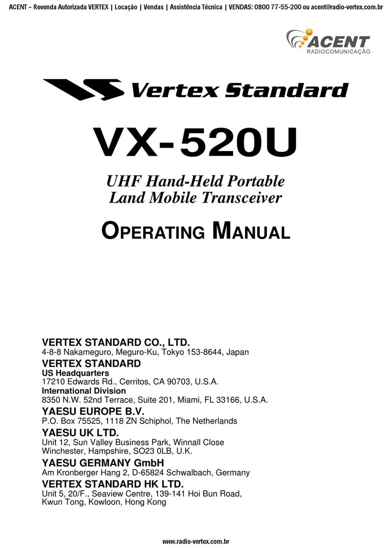 Vertex Standard VX-520U User manual
