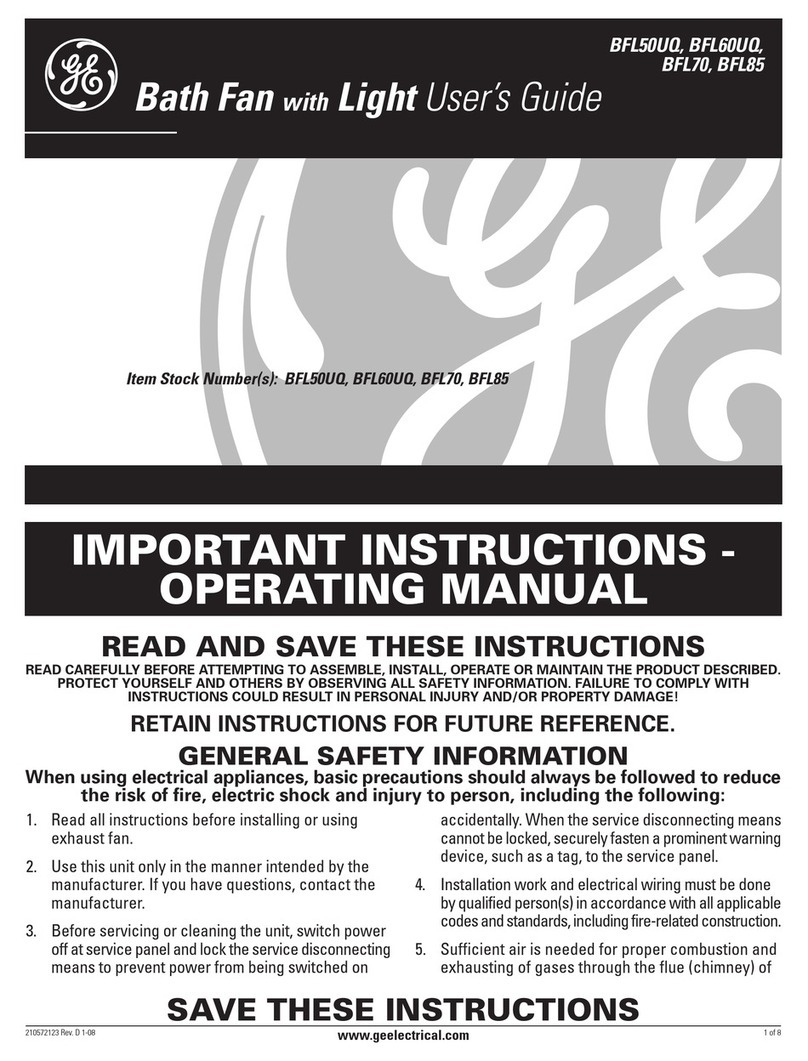 GE BFL50UQ User manual