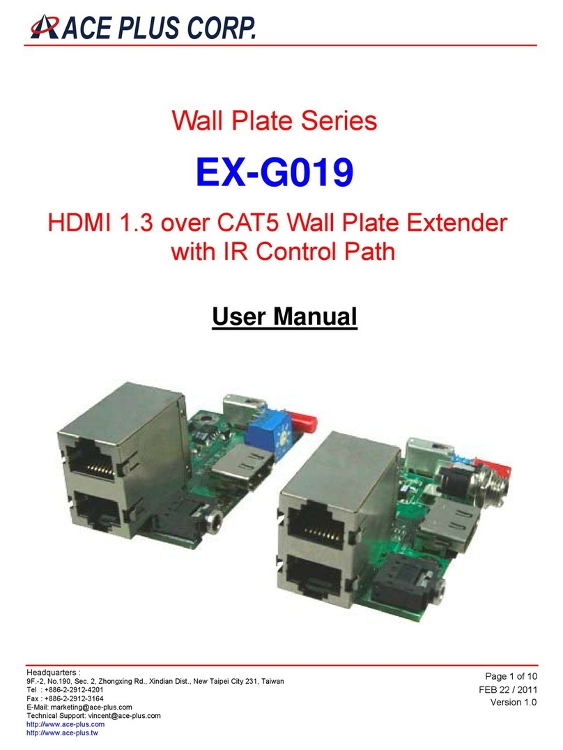 Ace Plus EX-G006 user manual