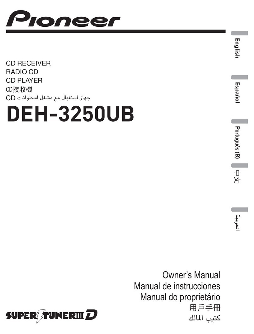 Pioneer Super Tuner IIID DEH-3250UB owner's manual
